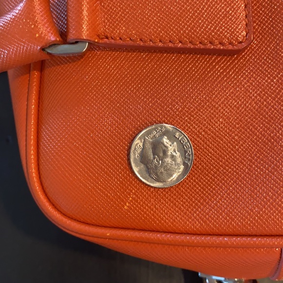 Prada Bauletto Saffiano Orange Meduim - Picture 5 of 12